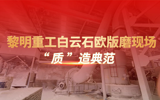 白云石欧版磨制粉项目 | “质”在必行 黎明重工用实力说话