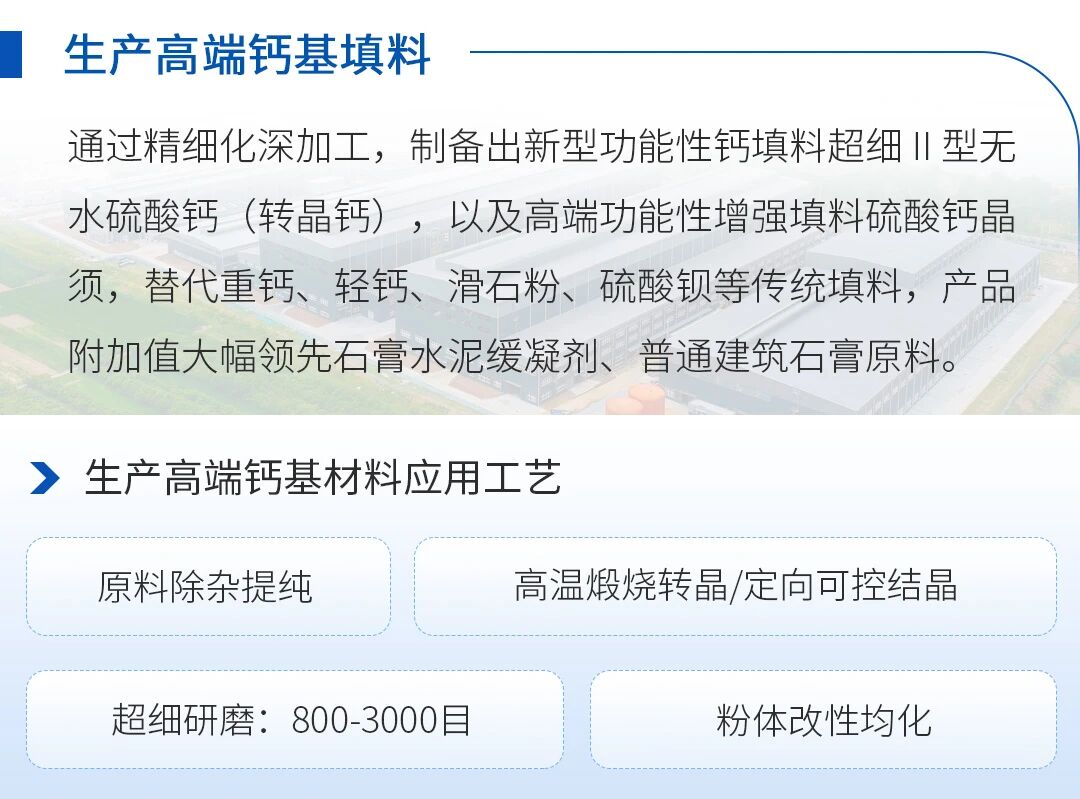 工业副产石膏应用-高端钙基材料应用