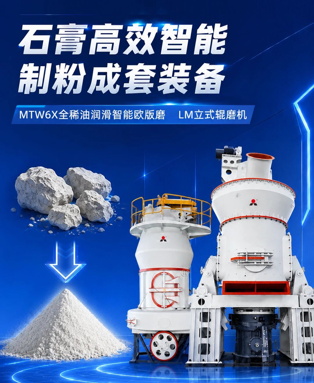 石膏制粉解决方案-粉磨装备